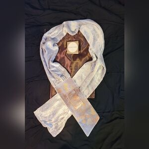 Fortuny Venezia silk scarf in crepe satin